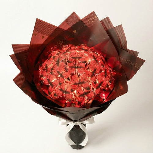 Premium Kırmızı Kelebek Buketi