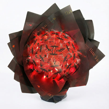 Premium Kırmızı Kelebek Buketi